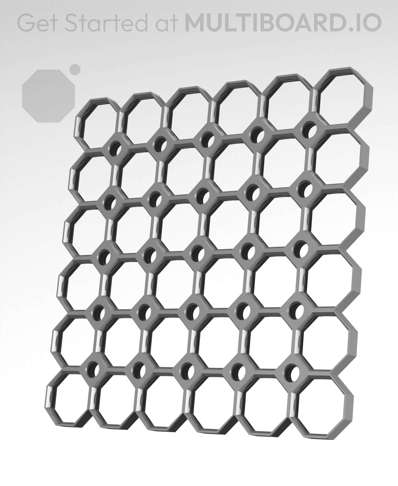 6x6 Multiboard Corner Legacy Tile 3d model