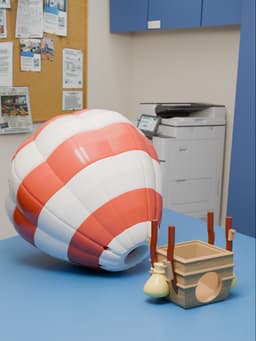 Balloon Dice Tower 3d model