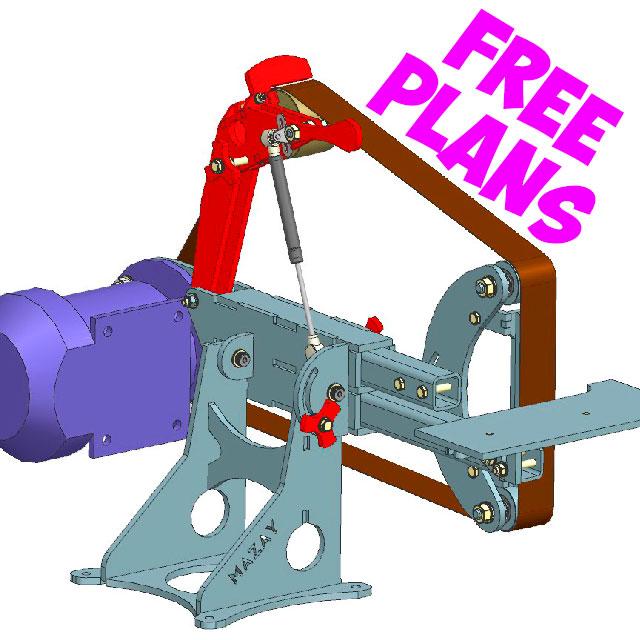 2x72 belt grinder [DIY with free plans] 3d model