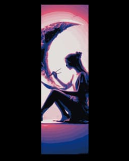 Painting the Moon Set of Bookmarks 3d model