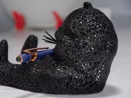 Otterly Organized – The 3D Geometric Otter Pen Holder 3d model