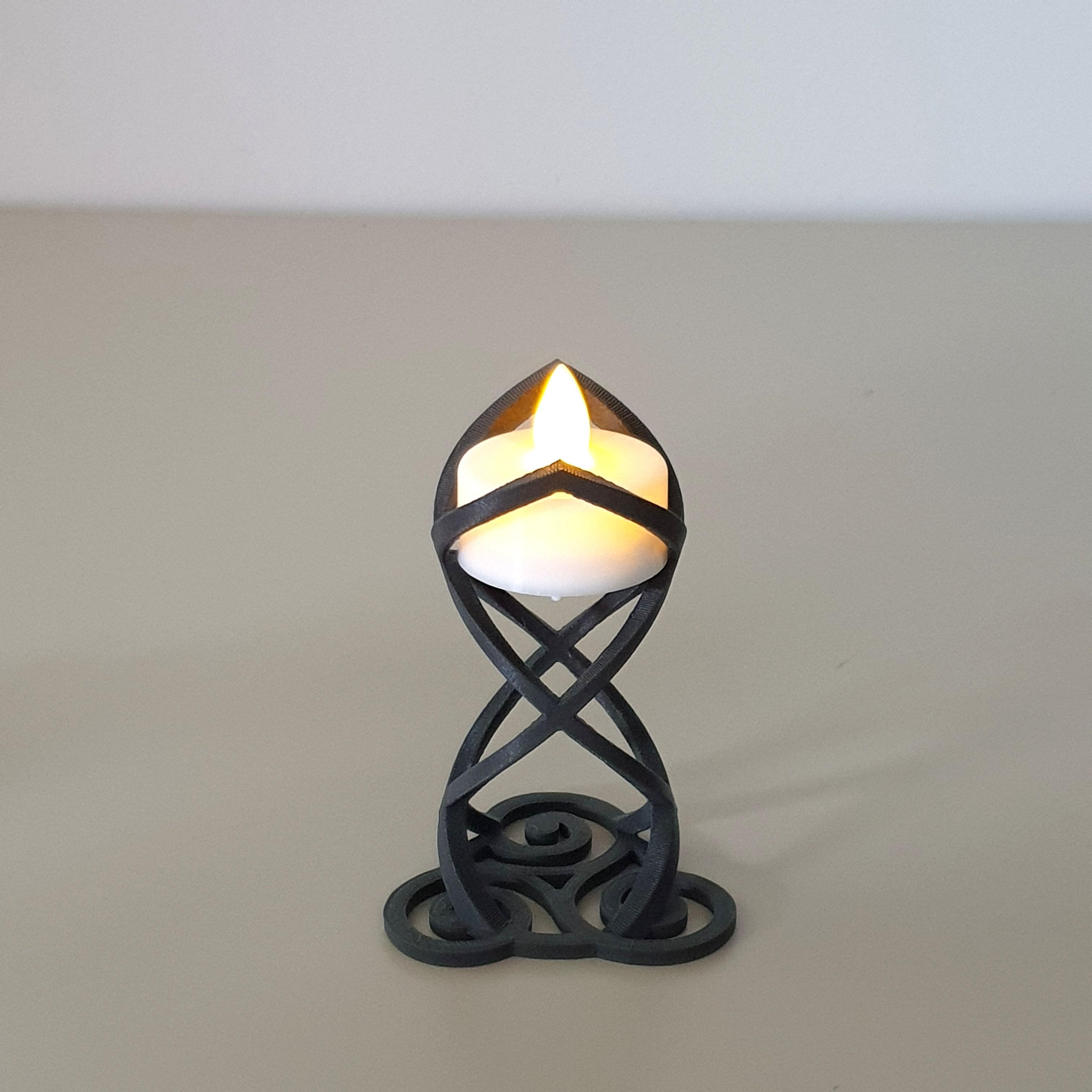 Tealight holder - no supports 3d model
