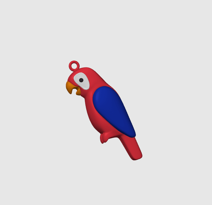 Parrot Keychain 3d model