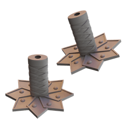 Sanemi Sword Soda Cup Topper 3d model