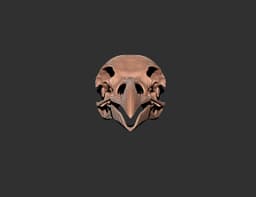 Rook Skull (Corvus Frugilegus) 3d model