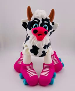 Cow Roller Skate Flexi 3d model