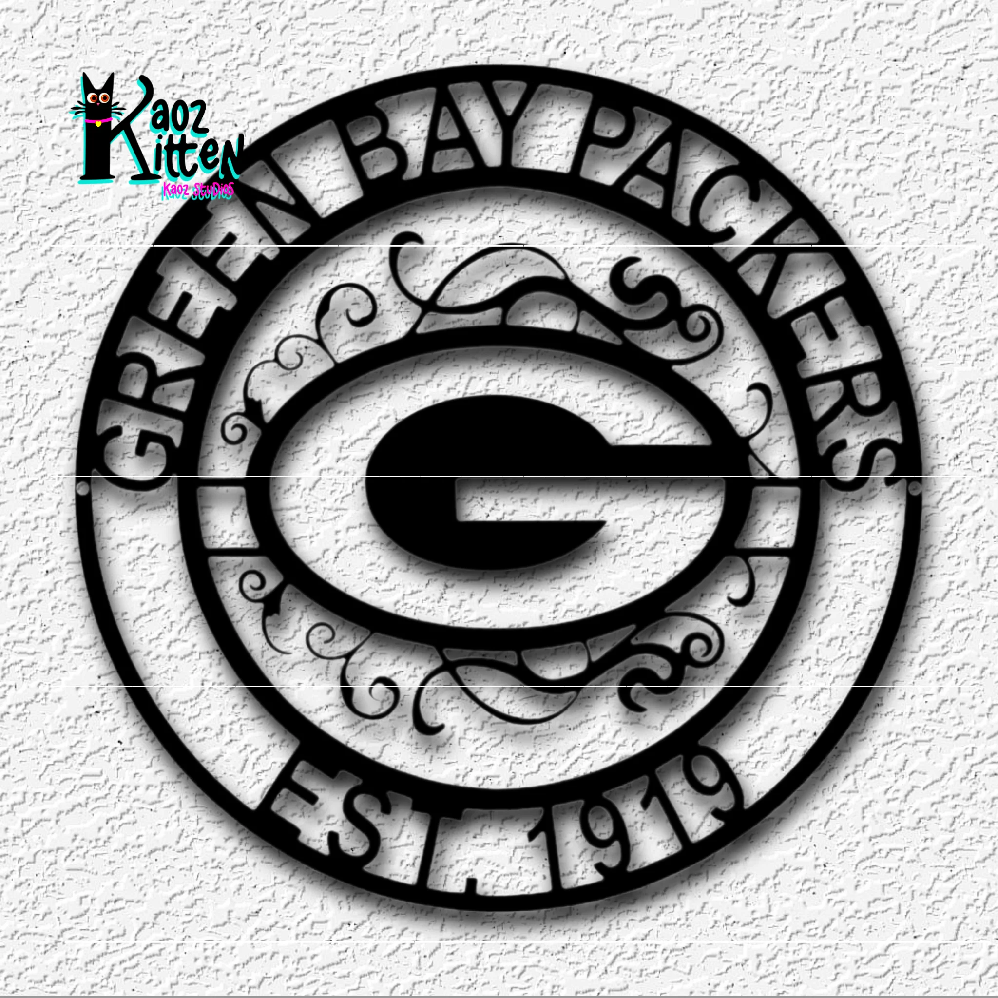 GreenBay Packers wall art Green Bay Football Team Decor 3d model