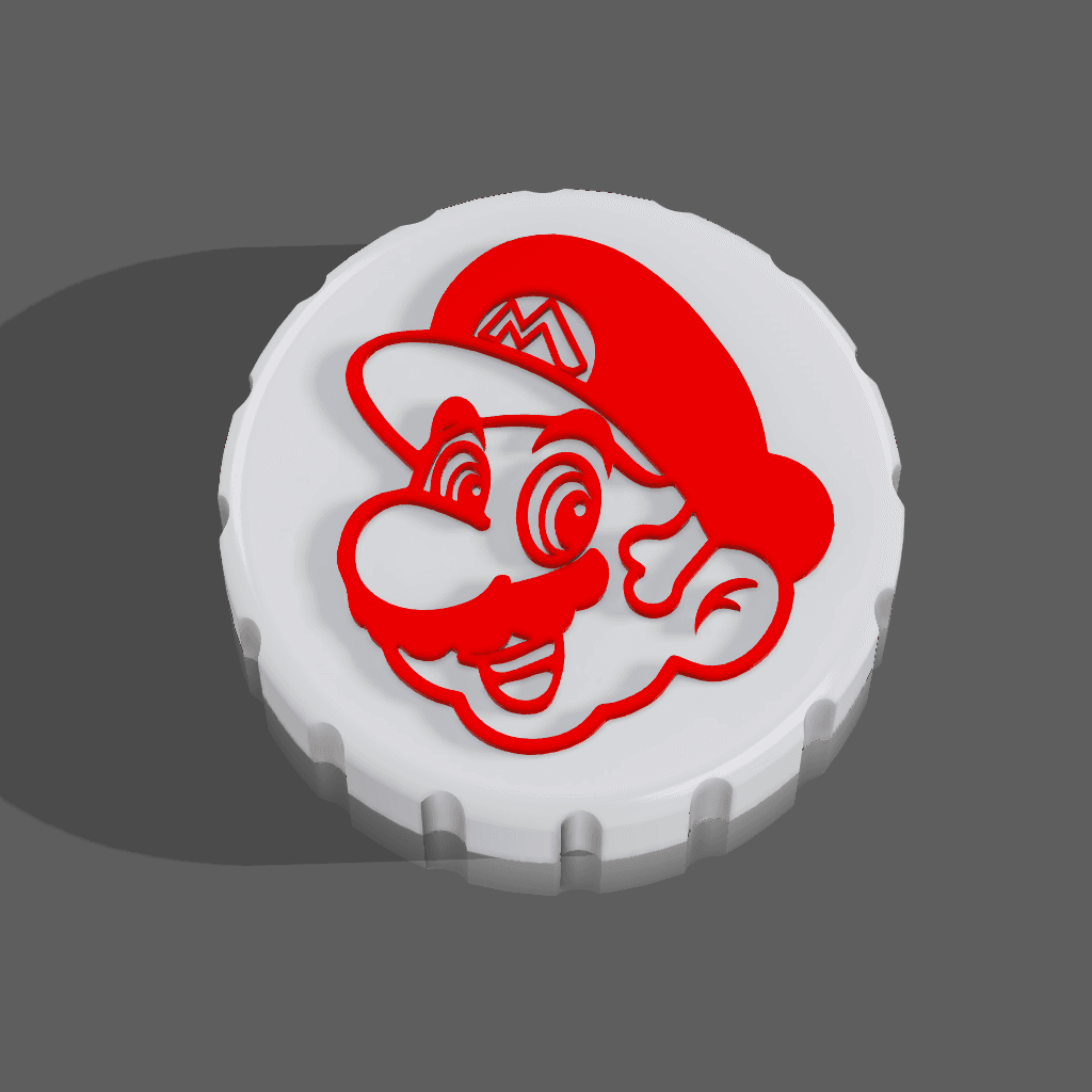 Super Mario Stash Jar Lid 3d model