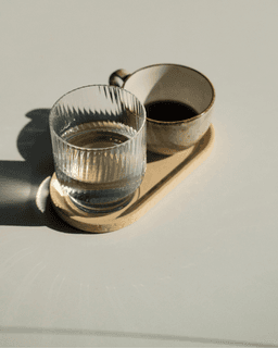Serving Tray with Coffe Bean Pattern 3d model