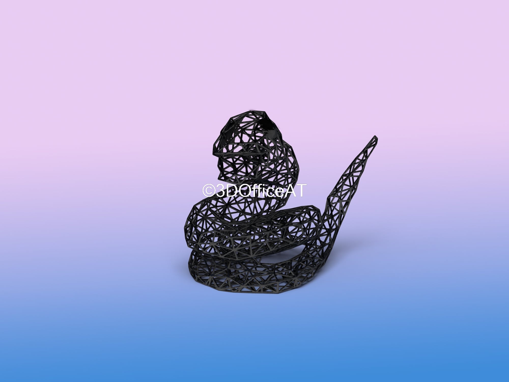 023 Ekans Pokemon Wiremon Figure 3d model