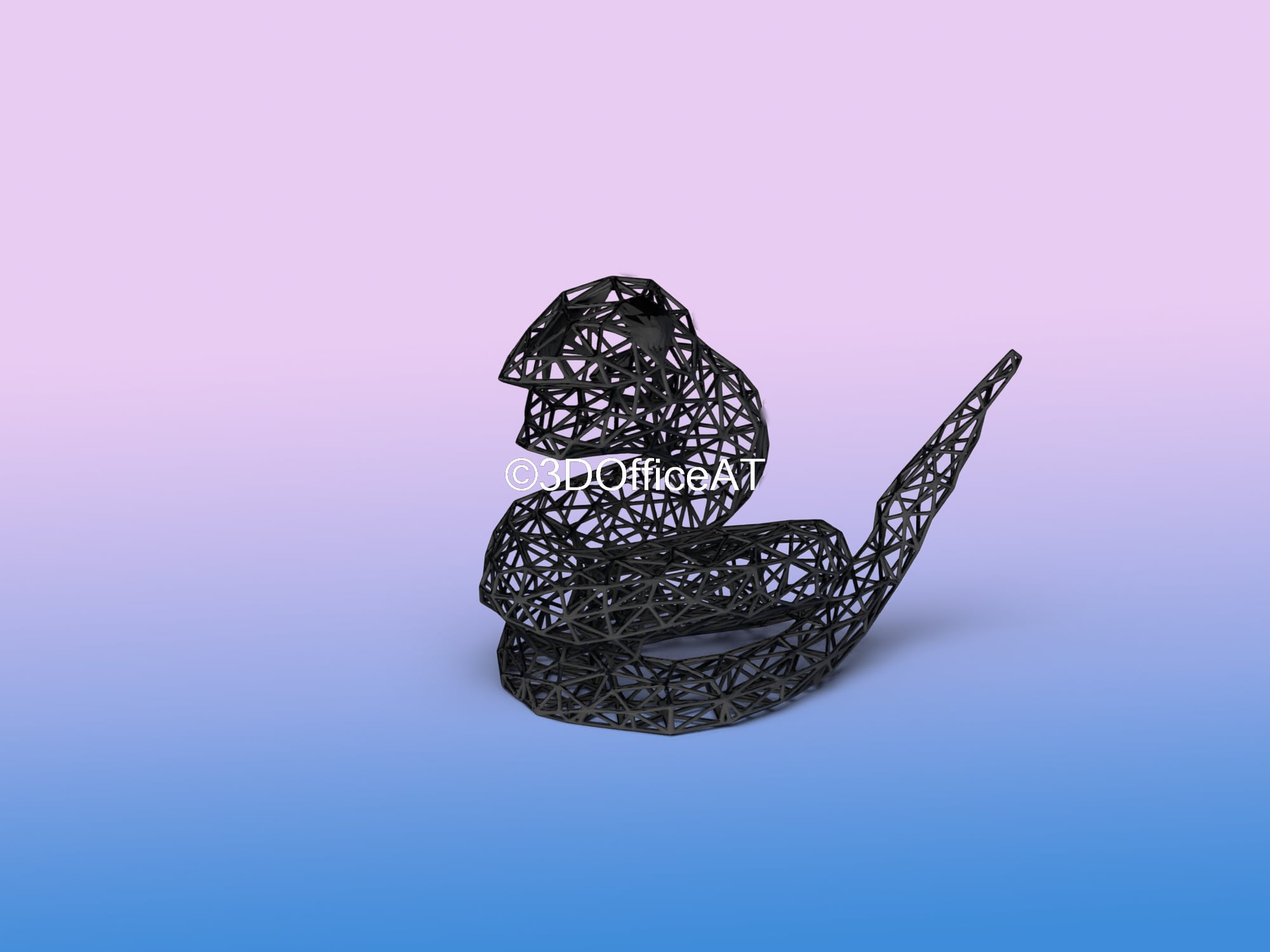 023 Ekans Pokemon Wiremon Figure 3d model