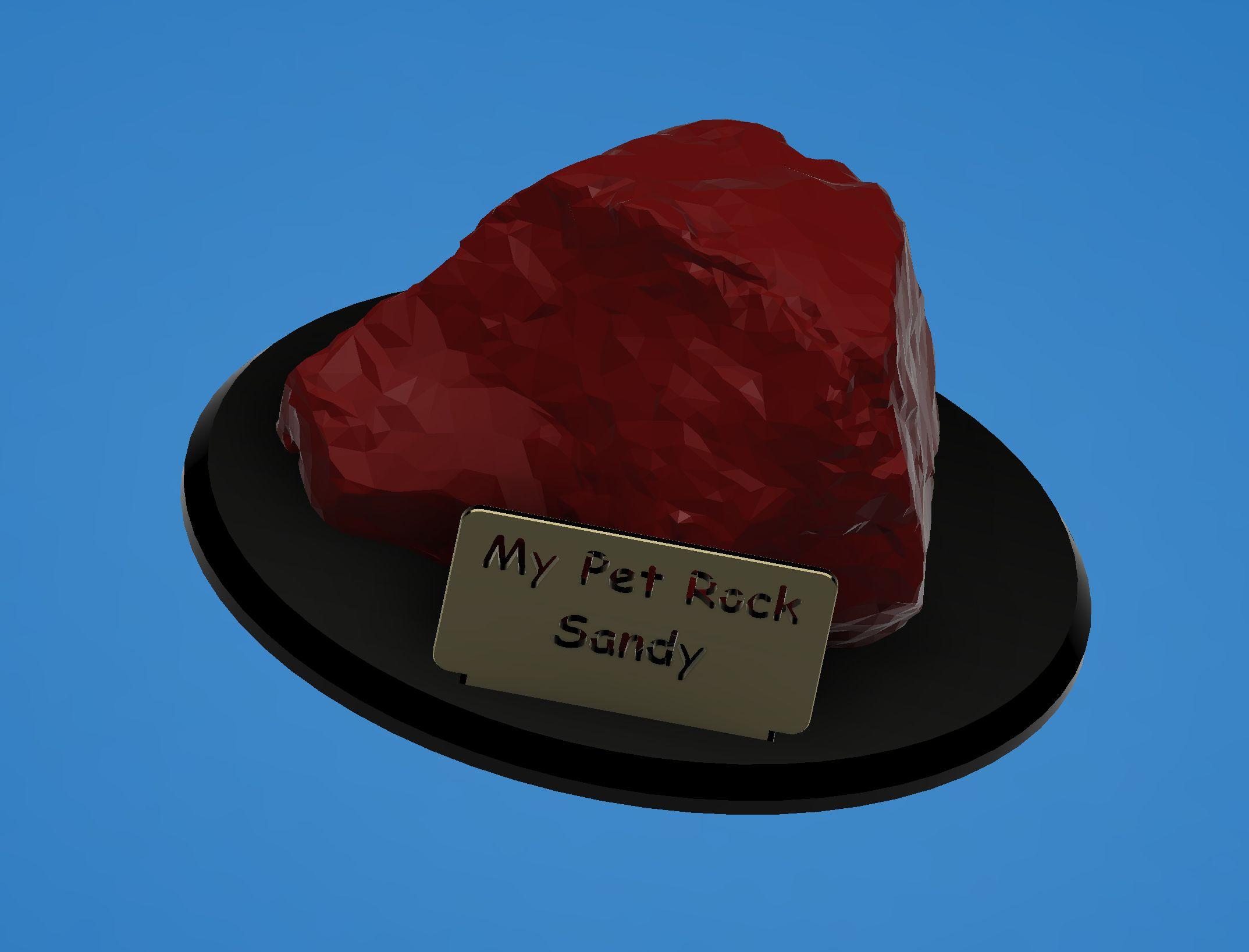 Sandy the Pet Rock 3d model
