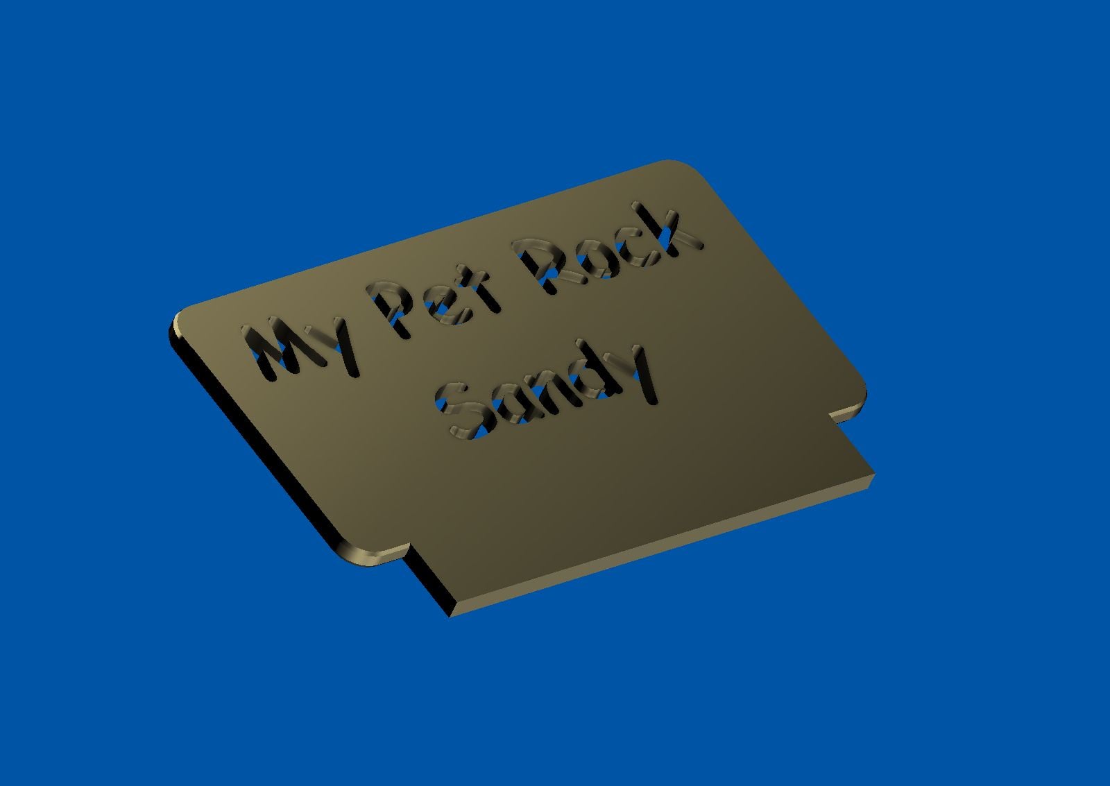 Sandy the Pet Rock 3d model