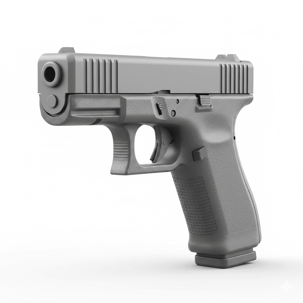 Glock 23 Compact Tactical Handgun 3d model