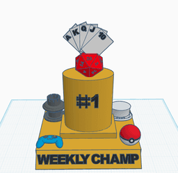 Game Night Trophy 3d model