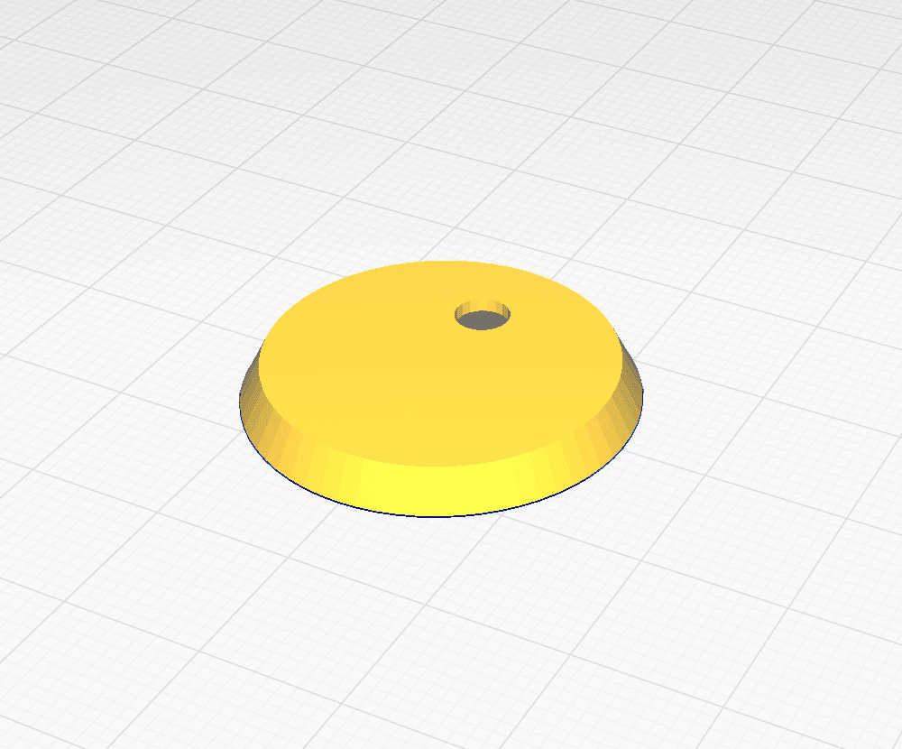 Warhammer 28mm Base with Hole 3d model