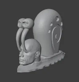 Garrock (Gary + The Rock) 3d model