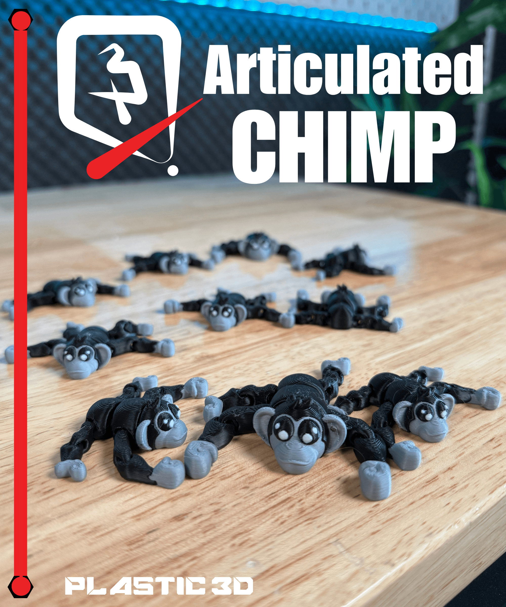 Articulated Chimp Monkey 3d model