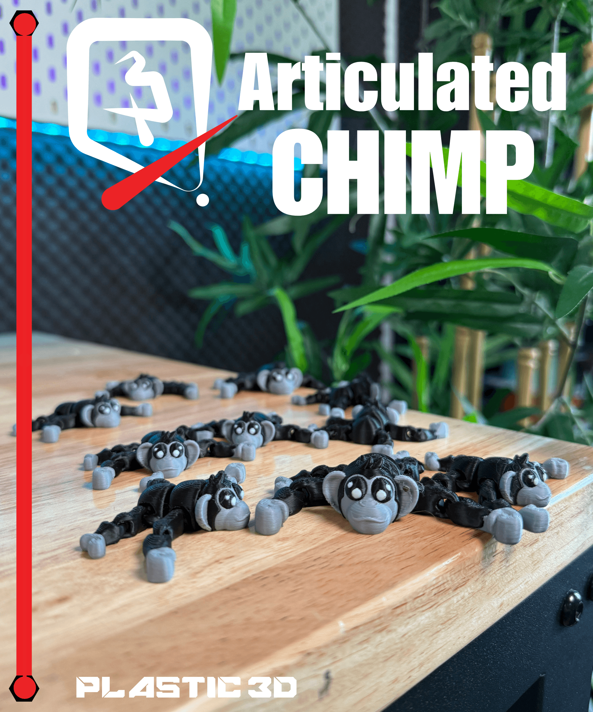Articulated Chimp Monkey 3d model