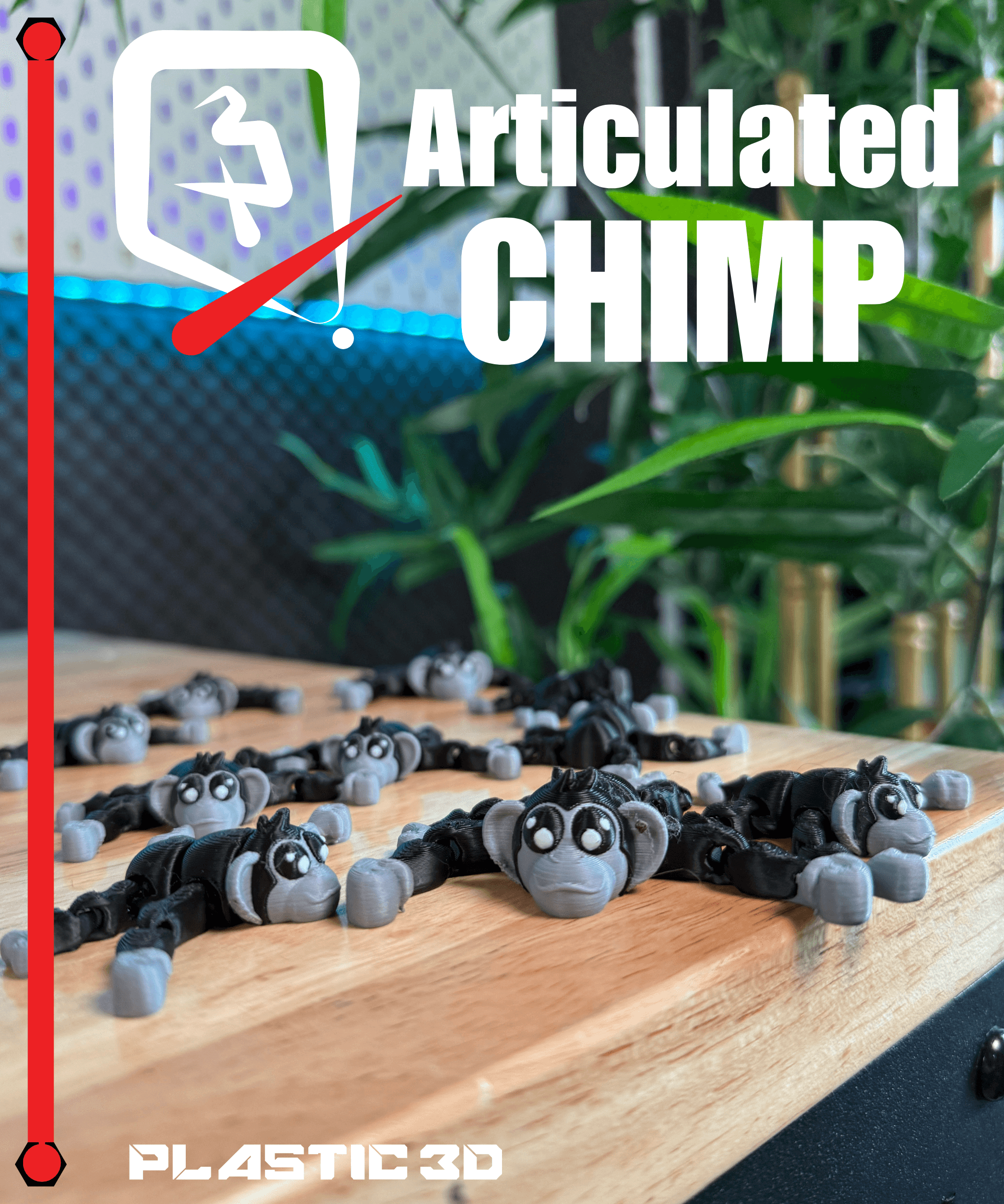Articulated Chimp Monkey 3d model