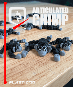 Articulated Chimp Monkey 3d model