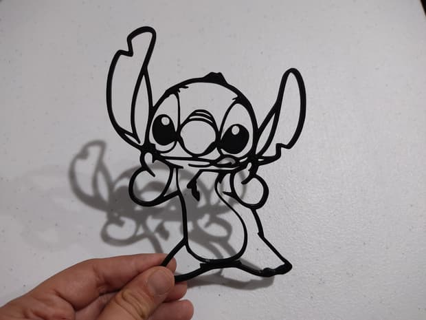 Stitch silhouette 3d model