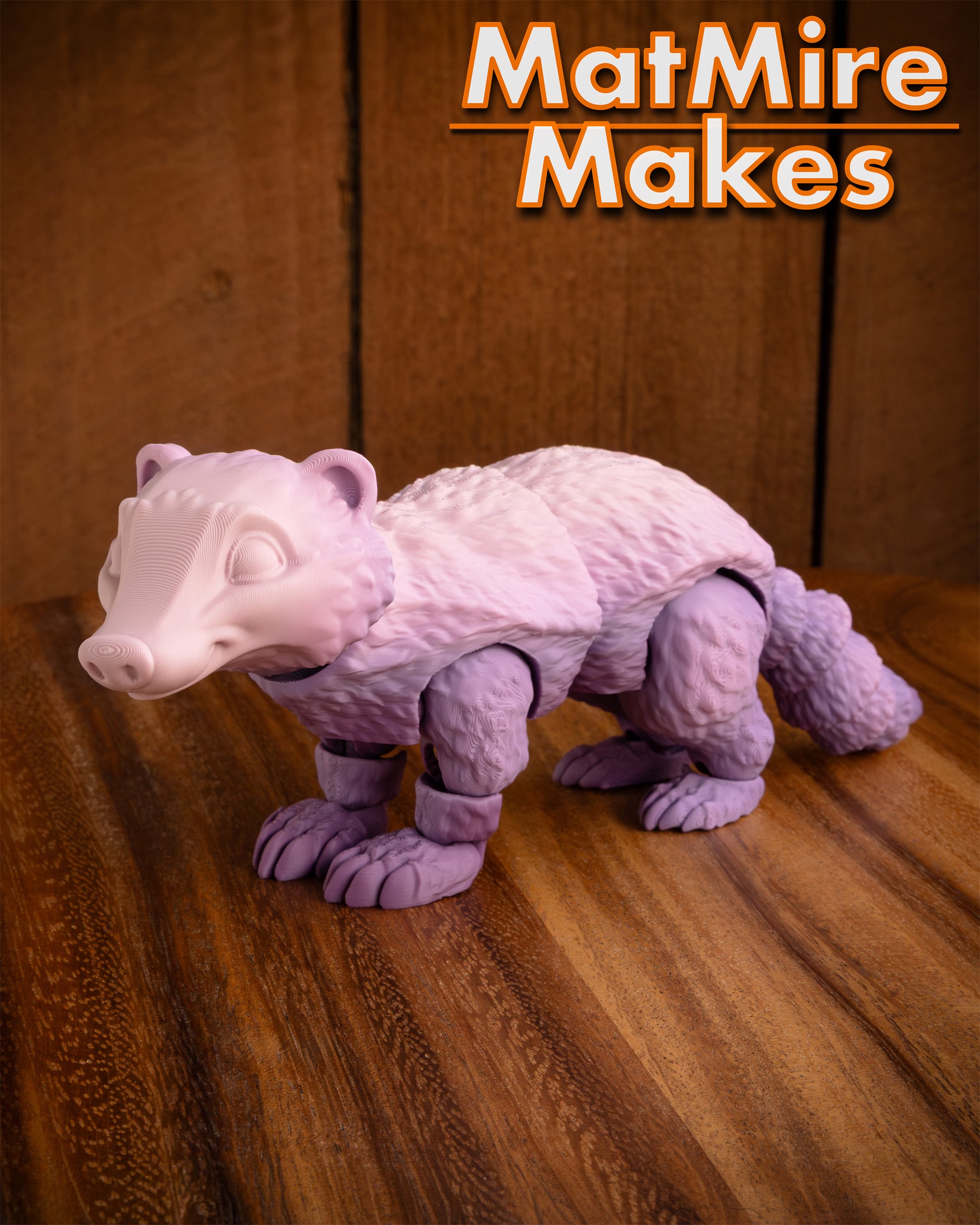 Badger - Articulated Figure 3d model