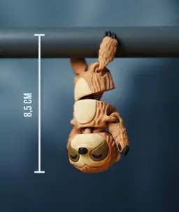 Sunny the Flexi Sloth - Magnetic Hand-Holding Companion 3d model