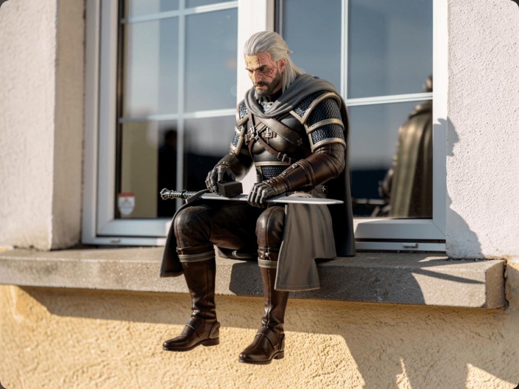 Geralt of Rivia 3d model