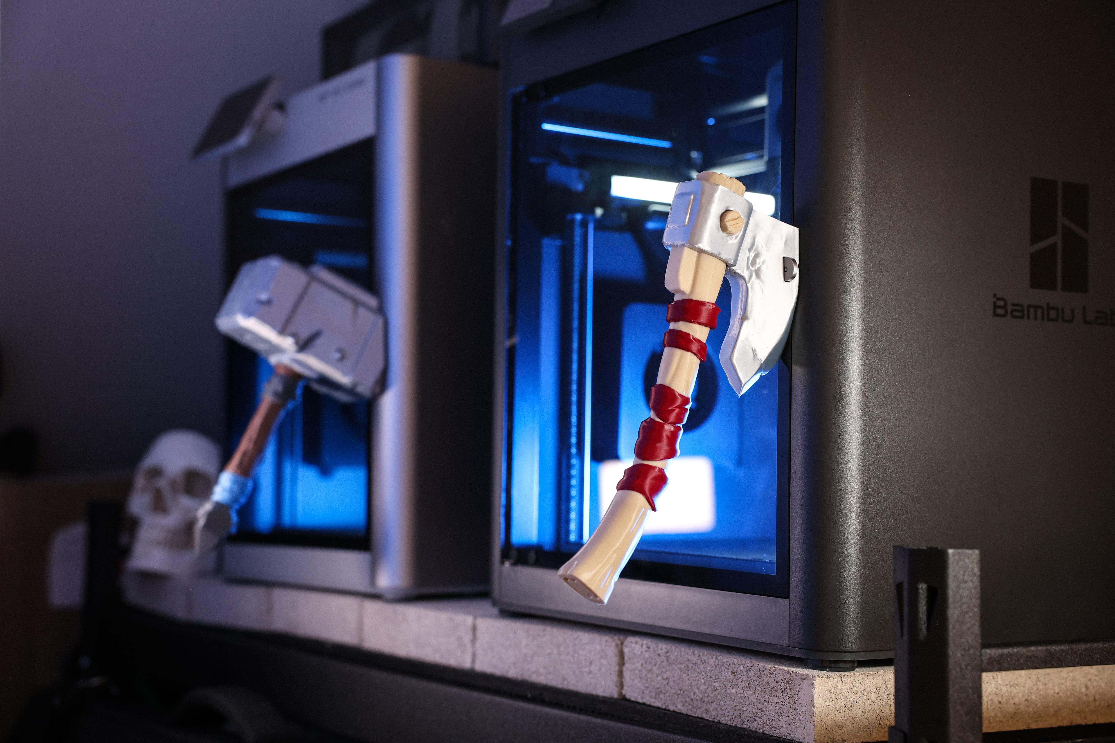 Battle Axe - Handle for Bambu Lab printers 3d model
