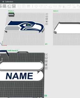 Seattle Seahawks Sign - LED Strip Compatible 3d model
