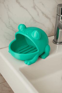 Playful Frog Soap Holder – Cute Bathroom Organizer 3d model