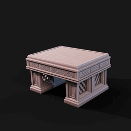 Couch & Coffee Table | Tabletop Scatter Terrain 3d model