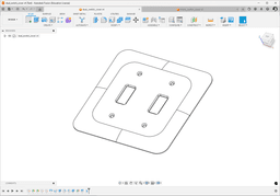 Custom light switch plate 3d model