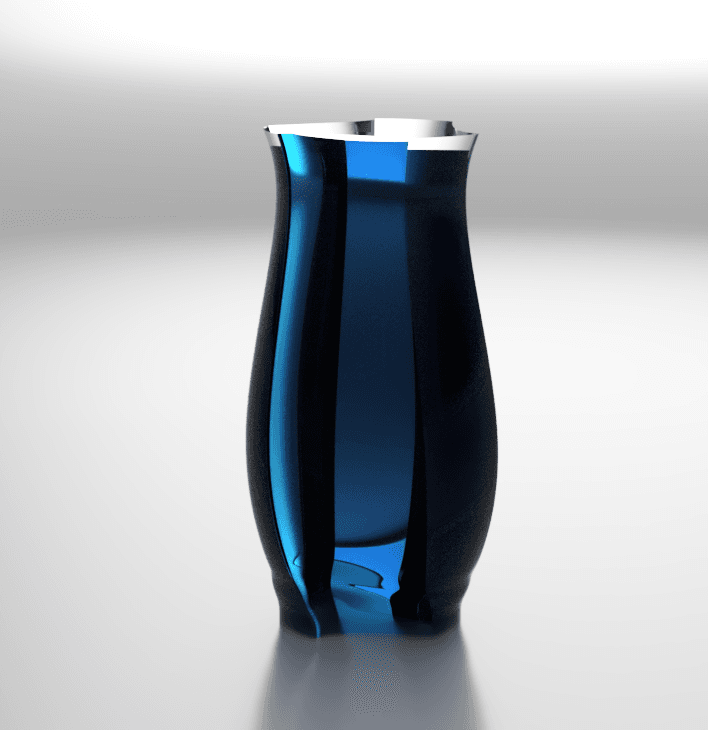 Quick print modern vase 3d model