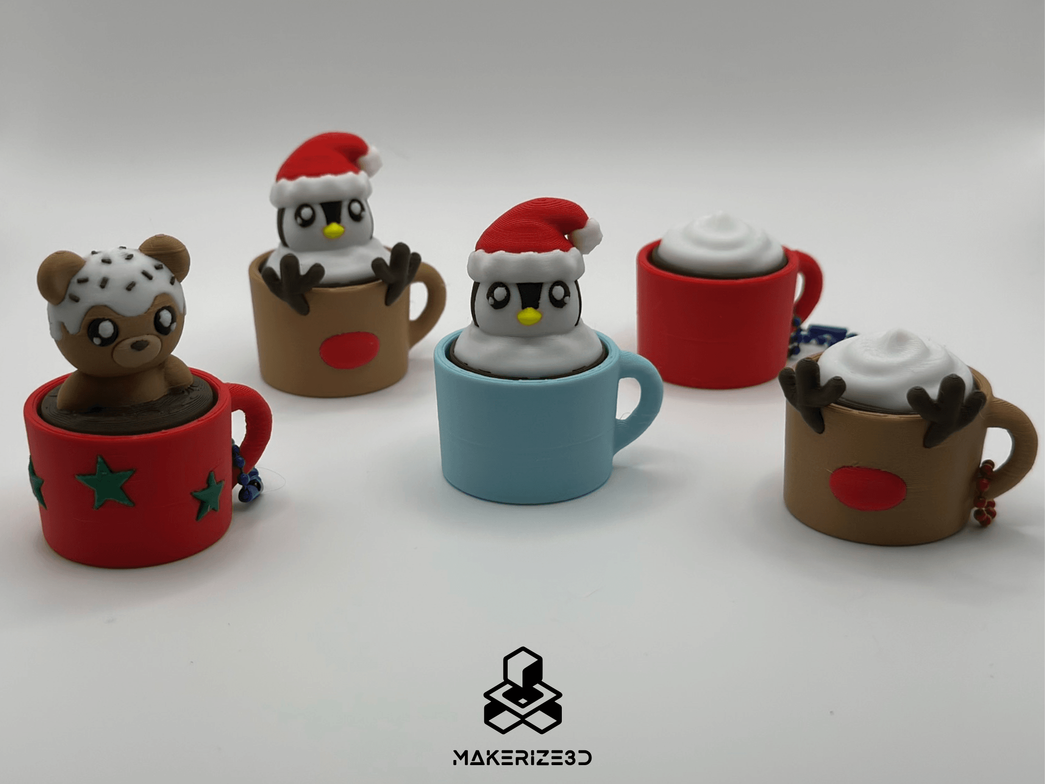 Christmas Mug Buddies 3d model