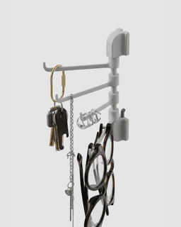 Ikea Sakdis rotatable hook set 3d model