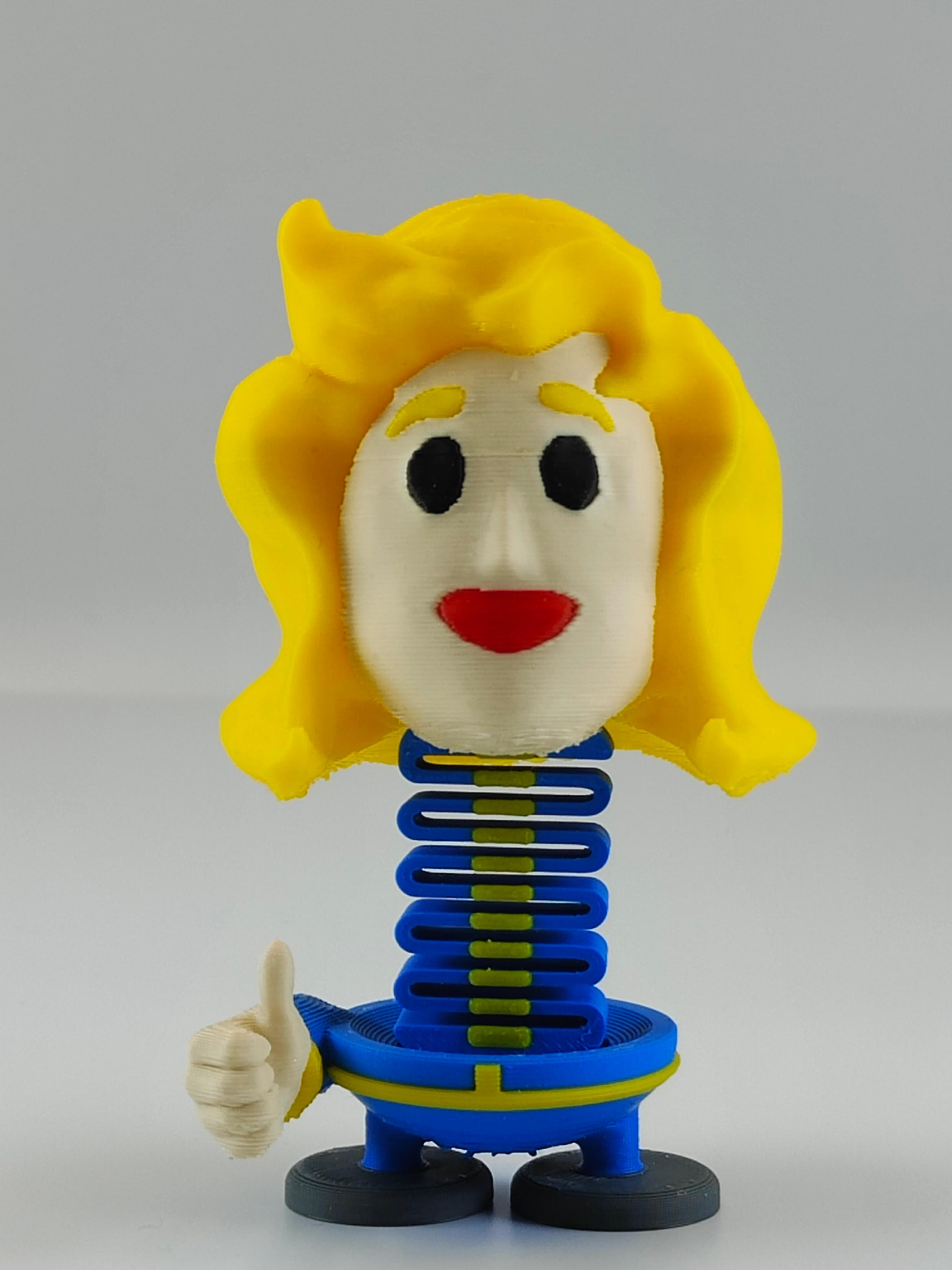 Fallout Vault Girl Springie 3d model