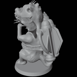 DRAGON WITH JETPACK MINI FOR TABLETOP TTRPG DND - PRESUPPORTED INCLUDED 3d model