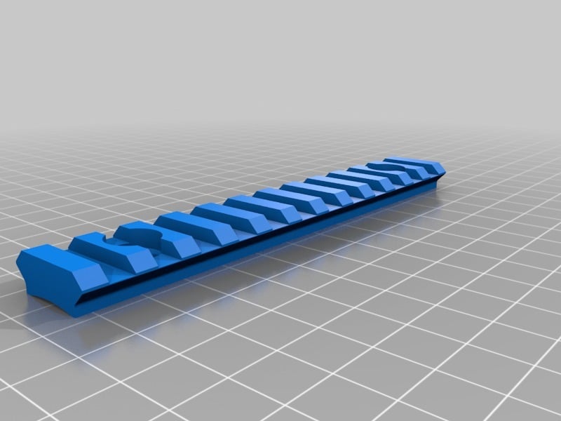 RIS Rail for round handguard 3d model