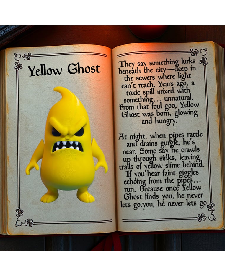 Yellow Ghost 3d model