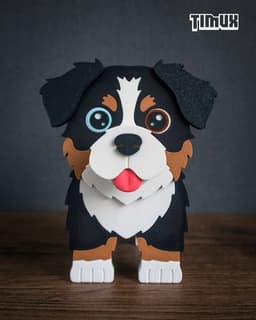 AUSTRALIAN SHEPHERD GLASSES HOLDER 3d model