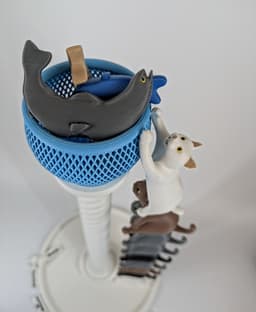 Goal Cats - Animal tower 3d model