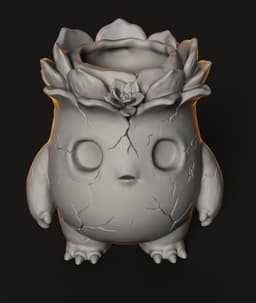 Ancient Sprout Beast STL | Functional Decor | Monster Planter 3d model
