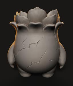 Ancient Sprout Beast STL | Functional Decor | Monster Planter 3d model