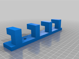 Coat hanger, simpel square 3d model