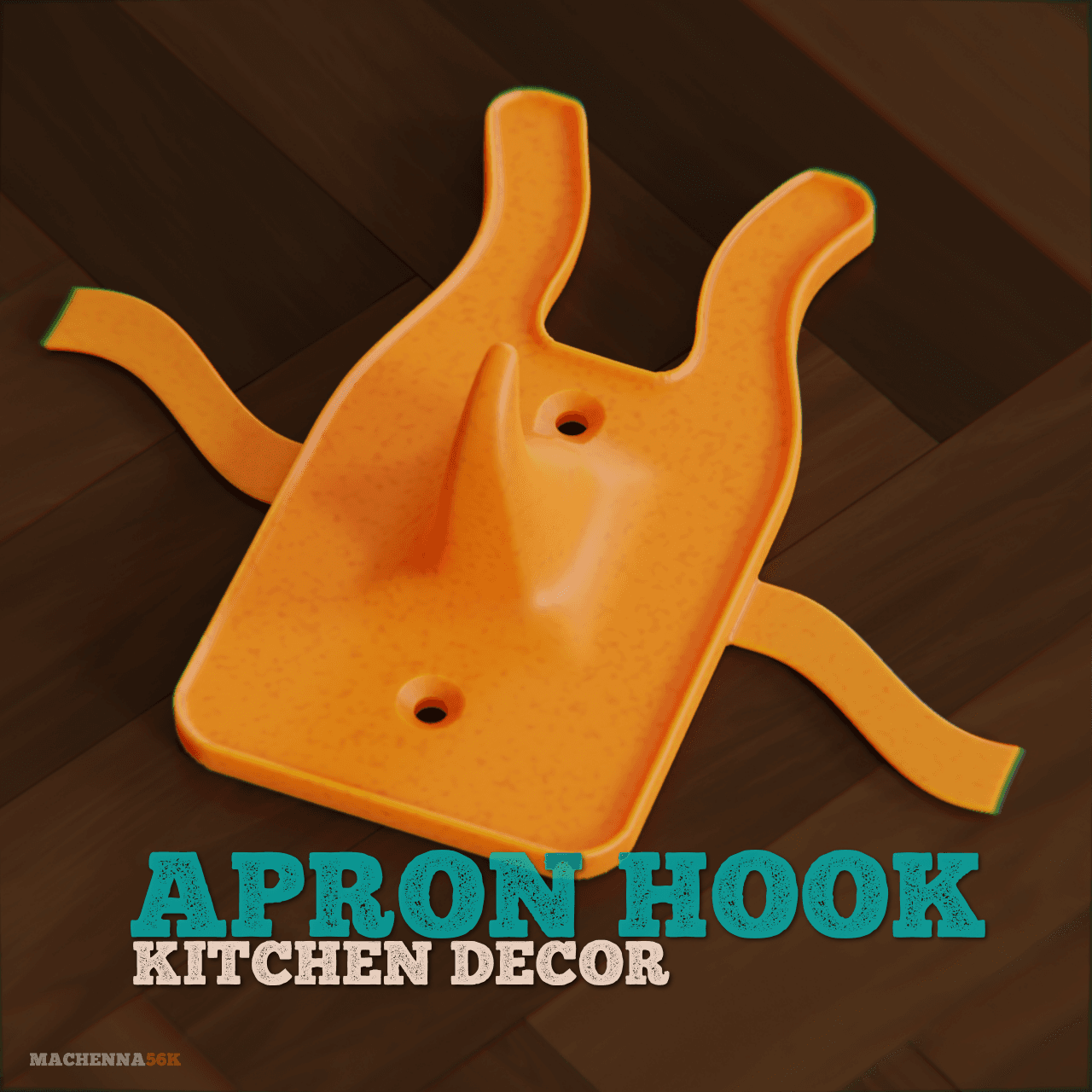Apron Hook | Kitchen Decor 3d model
