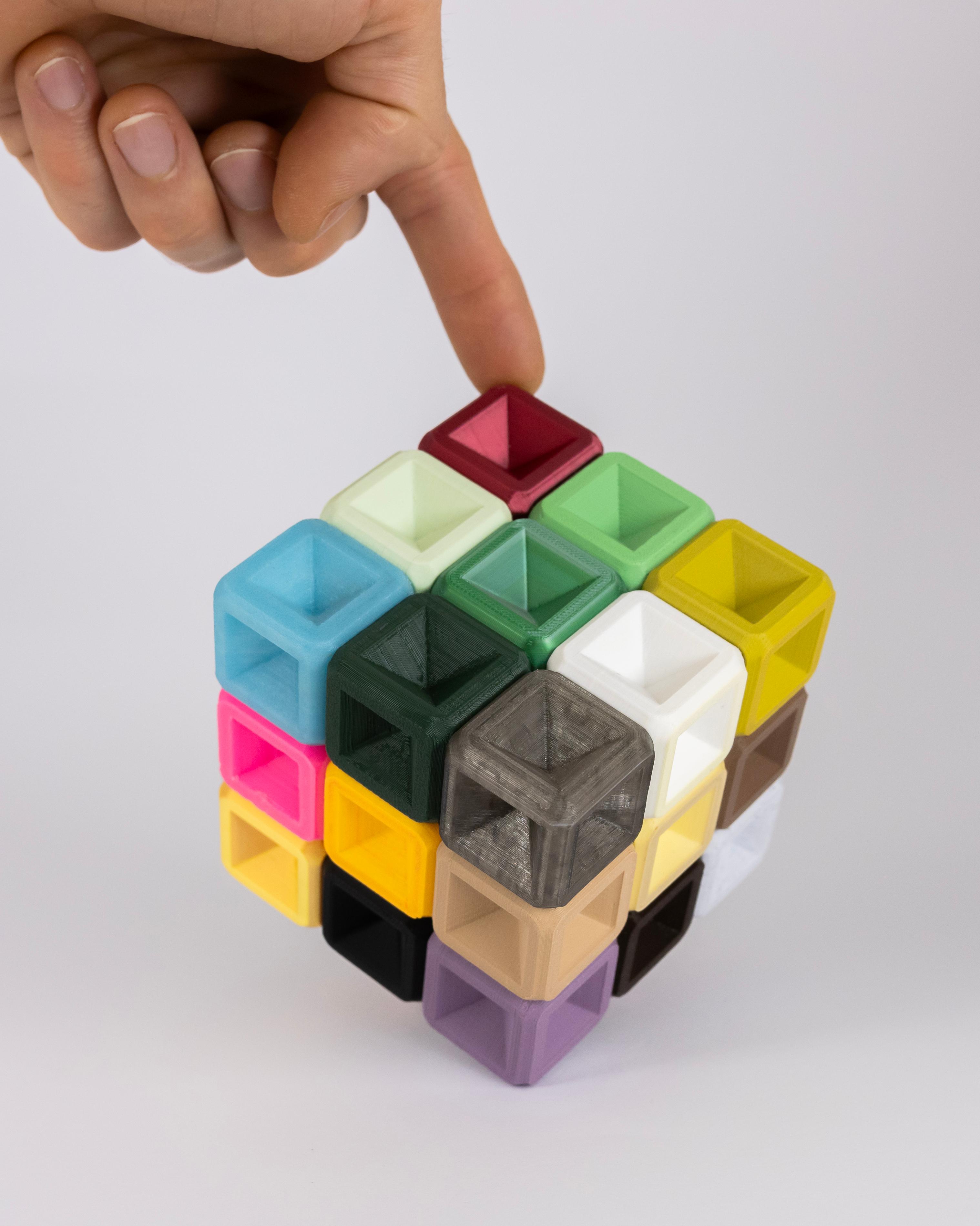 Force Field Puzzle 3x3 Solid Cube 3d model