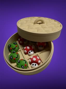 Steam Bun Tic-Tac-Toe 3d model