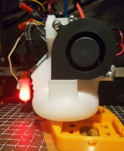 Microswiss NG Dual 5015 blower shroud 3d model